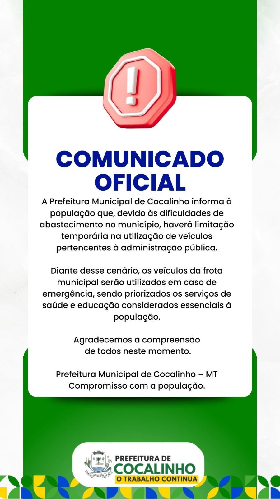 Comunicado oficial