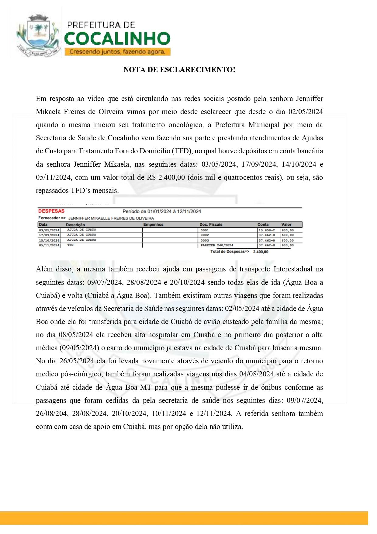 NOTA DE ESCLARECIMENTO page 0001