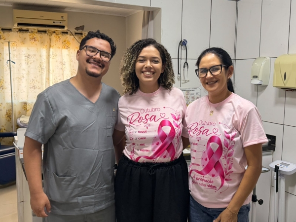 Outubro Rosa: A&ccedil;&atilde;o especial de preven&ccedil;&atilde;o e cuidado &agrave; sa&uacute;de da mulher no PSF Padre Cunha
