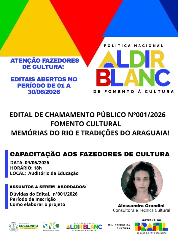 EDITAL DE CHAMAMENTO P&Uacute;BLICO N&ordm; 001/2026 FOMENTO CULTURAL MEM&Oacute;RIAS DO RIO E TRADI&Ccedil;&Otilde;ES DO ARAGUAIA