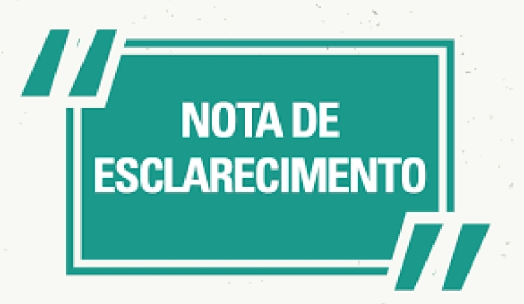 NOTA DE ESCLARECIMENTO